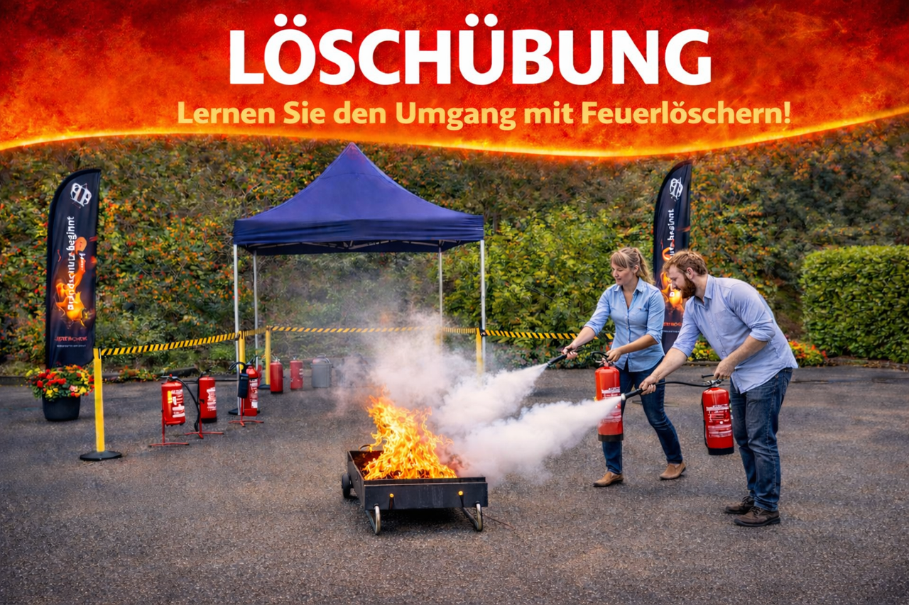 Training im Umgang mit Feuerlöschern
