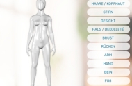 Messung verschiedenen Körperstellen